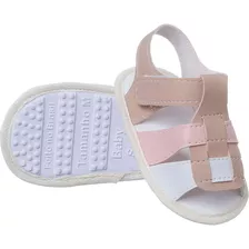 Sandália Bebe Infantil Antiderrapante Menina Manu Baby Fsf01