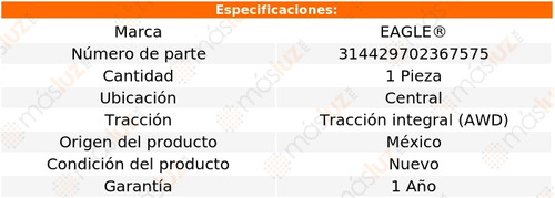 (1) Soporte Cardan Ctral Lexus Ls460 8 Cil 4.6l 07/17 Eagle Foto 3