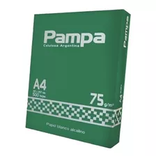 Resma A4 Pampa 75gr Papel Blanco 500 Hojas 