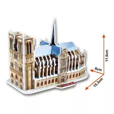 Rompecabezas 3d De Notre Dame De Paris, 39 Piezas, Cubic Fun