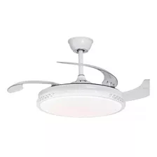 Ventilador De Techo Con Aspas Retráctiles Y Luz Led