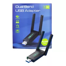 Antena Wifi 20 Dbi Dual Band 5g 1200mbps Pc Laptop Usb