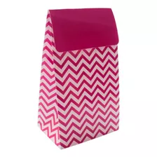 Cajita Sorpresa Chevron X 12 Fucsia