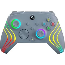 Control Con Cable Pdp Afterglow Color Gris Para Xbox