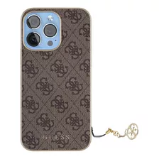 Funda Case Guess Charm iPhone 13, 13 Mini, 13 Pro,13 Pro Max Color Café iPhone 13 Pro Max