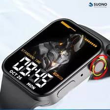Reloj Inteligente Smartwatch Suono Snri-1000 Color De La Caja Azul Color De La Malla Negro