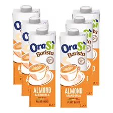 Bebida Vegetal De Almendra Barista 6 Unidades 1lt - Orasi