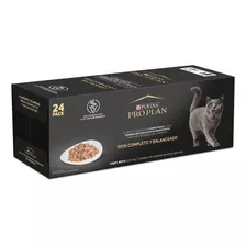 Alimento Húmedo Purina Pro Plan Gato Adulto Sabor Salmón Pack X24 Peso Neto De 2.04kg