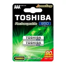 2 Pilhas Recarregáveis Aaa Toshiba Para Telefone Sem Fio