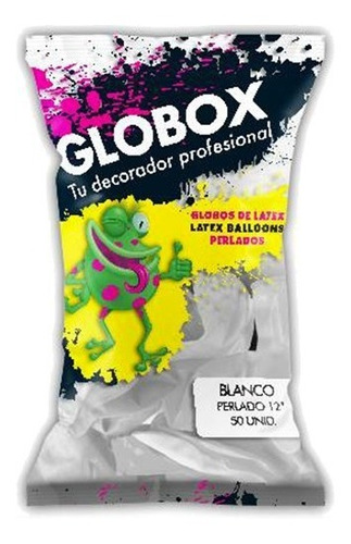 Globox Perlado 12  Color Blanco X 50 Un.
