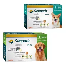 Kit(1) Simparic 40mg Com 1comp + (1) Simapric 80mg Com 1comp