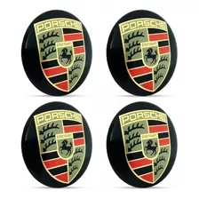 Kit 4 Pçs Emblema Adesivo Auto Colante Porsche 55mm 5,5cm