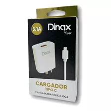 Pack X10 Cargador Tipo C Dinax 5.1a Carga Rapida