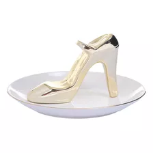 Joyero Decorativo Zapato Gold De Plato