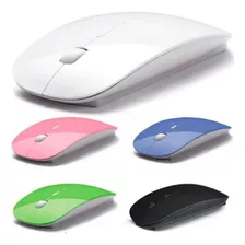 Mouse Inalámbrico Ultra Delgado Slim Blanco Tipo Mac Oficina