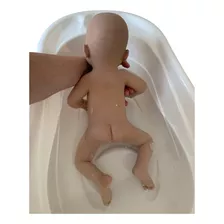 Bebê Reborn Sólido Silicone Pode Dar Banho Menina Doll Água