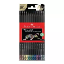 Ecolápis Supersoft 12 Cores Metálicas Faber-castell Full