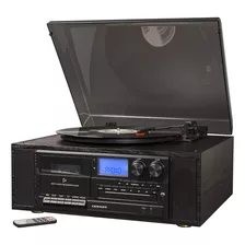 Crosley Cr7010a-bk Ridgemont - Tocadiscos De 3 Velocidades C