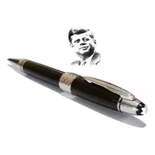 Caneta Mont Blanc John F. Kennedy Preto/prata Esferográfica