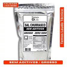 Sal Marinho Para Churrasco Sem Iodo 1kg