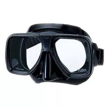 Tusa Tm-5700 Liberator Plus Máscara De Buceo, Negro/negro, U