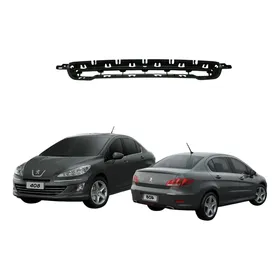 Grade Superior Parachoque Peugeot 408 2011 12 13 14 2015 Preto Fosco