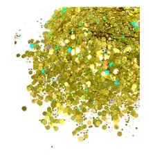 Glitter Chunky Holográfico Poliéster Importado Resina 100gr