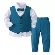 Conjunto Formal U Para Festas Longas Para Crianças, 4 Peças