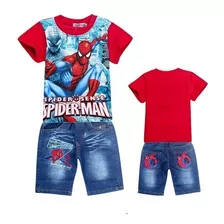 Conjunto Infantil Camisa Bermuda Bob Esponja Mcqueen Outros