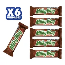 Milky Way Barra De Chocolate Con Leche Y Caramelo 52g X 6un