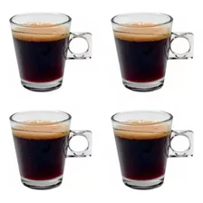 Set X 4 Taza Jarro Cafe Te Vidrio Mug Bogota 80cc