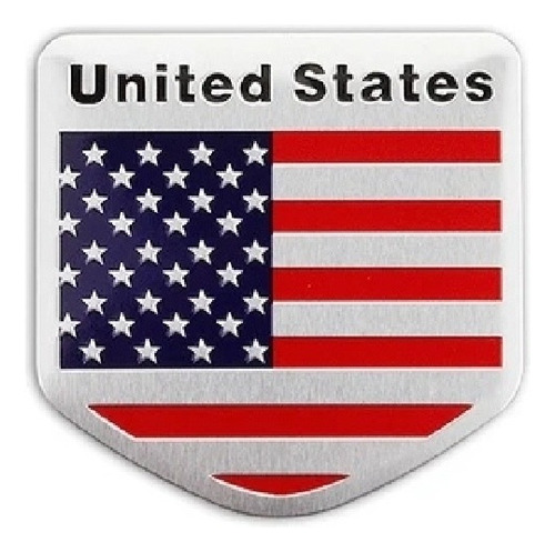 Foto de Emblema Bandera Estados Unidos Ford Chevrolet Jeep Gmc Dodge