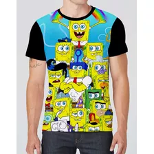 Camisa Camiseta Bob Esponja Desenho Animado Envio Hoje 15