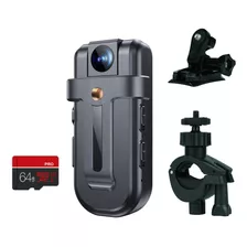 Cámara Corporal 4k Lente Giratoria Wifi Wearable Body Cam Cá