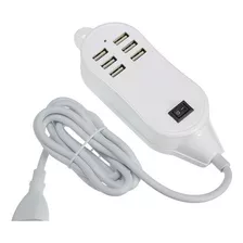 Cargador De Ecritorio Zapatilla De 6 Usb Flaber