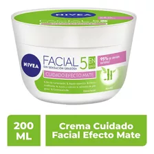 Crema Facial Hidratante Nivea 5 En 1 Efecto Mate Para Piel Grasa 200 Ml