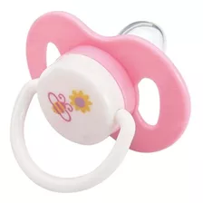 Chupeta Bico De Silicone Para Bebês Rosa