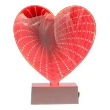 Lámpara Veladora Espejo 3d Led Corazón