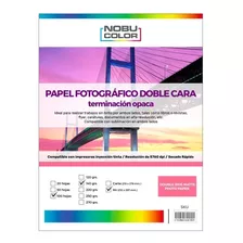 Papel Foto Matte Doble Cara Nobucolor A4 140 Gr. 100 Hojas