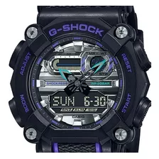 Relógio Casio G-shock Masculino Ga-810b-1a9dr Cor Da Correia Preto Cor Do Bisel Preto Cor Do Fundo Negativo