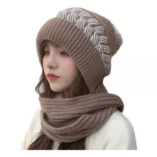 Gorro De Invierno Para Mujer, Gorro De Lana, Bufanda, Chal