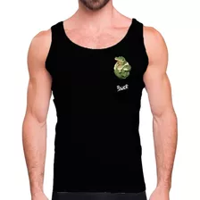 Polera Sin Mangas Diseño Musculosa Gym - Cocodrilo