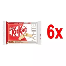 Kitkat Kit 6 Wafer Recheado E Coberto Com Chocolate Branco 
