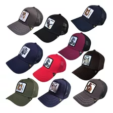 Paquete 35 Gorras Trucker Compatible Animales Lote Mayoreo