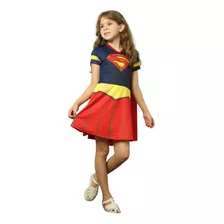 Fantasia Infantil Super Herói Super Girl Envio Imediato