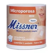 Fita Micropore Cor Da Pele Missner -bege 50mmx10m C/ 6 Rolos