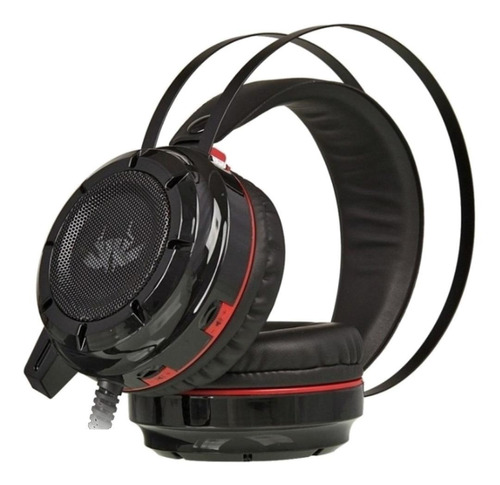 Headset Gamer Knup Kp-417 Preto E Vermelho