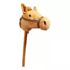 Cavalo De Pelúcia Marrom Com Som E Rodas Lovely