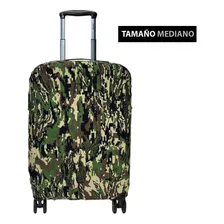 Funda Maleta Viaje Protector Equipaje Con Bolsa De Seguridad Color Militar Verde