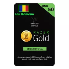 Cartão Presente Pré-pago Razer Gold 50 Leu Romeno Digital